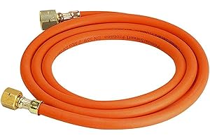 HAMILTON GAS PRODUCTS LTD Hamilton Gas Products LPG Gas Blow Torch Hose Assembly-10m of Hose with 3/8" Left Hand BSP Fittings | Compatible with Blow Torches & LPG Applications | for Roofing, Weed Burning, Snow or Ice Melting