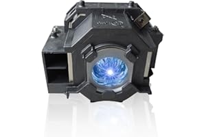 POXTEDSR EL PLP41 Lámpara de repuesto para proyector con carcasa compatible con EPSON EB-S62 S62C S62C S63 76C W6 X6 X62 S6 S6+ S6LU X6LU EMP-S5 S52 T5 X5 X5E X52 S6 X6 260 TW420 TW420 EX21 EX30 EX50