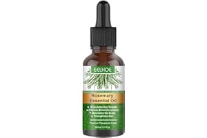 RAINAO 30ml Olio Per La Crescita Dei Capelli, Olio Essenziale Di Rosmarino Per Capelli Crescita, Rosmarino Estratto, Rosemary Essential Oil For Hair Growth Per Capelli Secchi E Danneggiati, Olio Essenziale