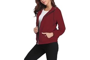 Wayleb Giacca Impermeabile Donna Sportiva Antipioggia con Cerniera Cappuccio Giacca Sportiva Ideale per Attività All'aria Aperta Corsa, Ciclismo, Arrampicata,Pesca