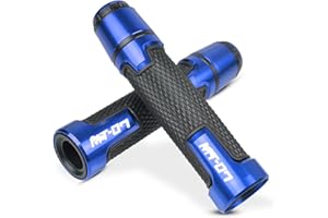 YUANQIAN Manubrio moto generale e tappo terminale del manubrio Compatible con MT-07 MT07 MT07 FZ-07 FZ07 FZ 07 （Blu）