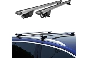 Thunder Carrier Universal Car Roof Rack Cross Bars 48” Thick Aluminum Cross bars Adjustable Roof Rack with 225 lbs Load Capacity Fits Most Vehicles with Flush and Raised Side Rails (Flush Side Rails)