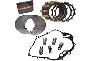 BIGLKNM Clutch Kit Friction Plates & Cover Gasket Compatible for Yamaha Raptor 660 YFM660R 2001 2002 2003 2004 2005