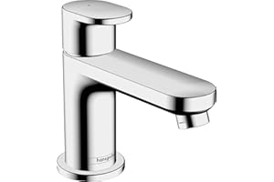 hansgrohe Vernis Blend - Mitigeur de lavabo eau froide sans tirette ni vidage, Robinet de salle de bain avec hauteur sous bec 59 mm, économie d'eau (EcoSmart), Chromé, 71583000