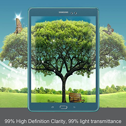 Samsung Galaxy Tab A 9.7 Zoll (SM-T550) Panzerglas Schutzfolie, iVoler® Premium Panzerglasfolie folie Displayschutzfolie Hartglas Gehärtetem Glas DisplayPanzerglas Schutzfolie Displayschutz Tempered Glass Screen Protector für Samsung Galaxy Tab A 9.7“ (SM-T550) – 0,3mm Dünn, 9H Härtegrad, 2.5D Abgerundete Kanten – [Kratzfest][Hohe Transparenz] [Fingerabdruck-frei][Blasenfrei]-Lebenslange Garantie - 8