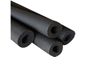 GENERIC Tubo Isolante del Condizionatore d'Aria 1.8 m Isolamento Tubi Schiuma Antigelo Elastomerico Flessibile A Celle Chiuse Tubi Coibentati, Maniglia Impugnatura Protezione, Spessore 15 mm(ID 10mm （3/8"）)