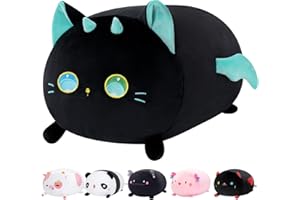 Mewaii Peluche Stitch Gato Negro 40cm Almohada de Abrazando Juguetes de Animales Fluffie Stuffiez Super Lindo Cojines Bonitos Regalo para Bebe Mujeres Niños Niñas Adultos