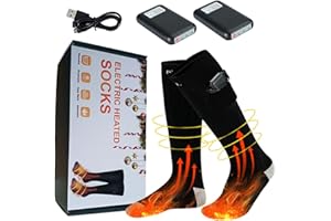 GBOKYN Calzini riscaldati per uomo e donna, calzini riscaldanti elettrici ricaricabili a batteria con 3 impostazioni di calore, scaldamuscoli caldi, calzini invernali caldi