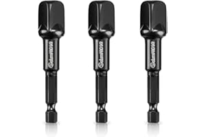 ColumPRO 3PCS Impact Grade Power Drill Sockets Adapter Sets, 3-inch Extension Drill Bit Socket Wrench Adapter 1/2",Portable Design Driver Adapter Set,Power Hand Tool