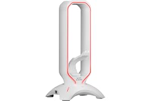 Mars Gaming MHHPROW, Gaming hörlursstativ med HUB 2 x USB + bungee mouse, vit MHHPROW 254 x 125 x 125 mm