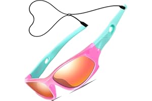 ATTCL Unisex-niños Deportes Gafas De Sol Polarizado Uv400 Protección Súper Ligero años 3-12