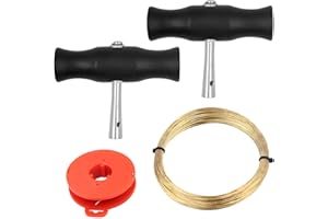 Abnaok Car Windshield Removal Tool, Windscreen Removal Tool Kit Windscreen Window Glass Cutting Wire with 2 PCS T-shaped Handles,Universal Windshield Tool Kit