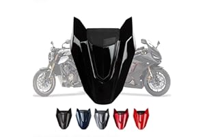 ‎PSLER psler Soziusabdeckung Rücksitzbezug für CB650R CBR650R 2018 2019 2020, Sitzkappe Heckverkleidung Motorradzubehör(Schwarz Glänzend)