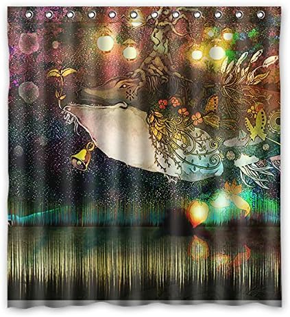 Once Young Japanese Anime Waterproof Bathroom Polyester Fabric Shower Curtain Bathroom Decorative 66"x72" (167cm x 183cm)