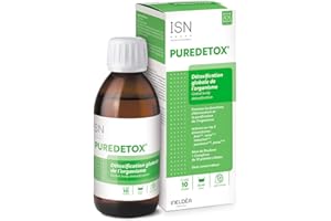 ISN - Puredetox® - Elimination des toxines - Action globale et ciblée sur les 5 émonctoires - Sans Sucre - Sans Gluten - Cure 10 jours