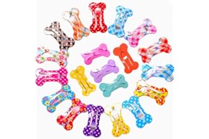 Carykon Cute 1" Mini Pet Hair Clip - Pack of 20, assorted colors