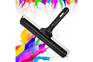 LPAMABA Rodillo de Tinta de Goma, Rodillo de Tinta, Rodillo de Goma Liso, Rodillo de Goma Antideslizante, Rodillo de Goma Dura para Grabados, Obras de Arte (1, 20CM)