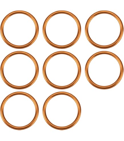 Joint D'Échappement Moto 24mm - En Métal Cuivré Anti-Fuites Pour Jiangling 70-150CC