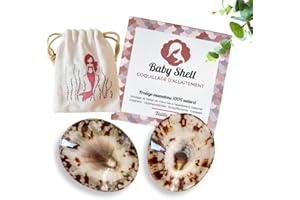 BABY SHELL Coquillages d'allaitement Nacre 100% Naturels Atelier Français - Soins CREVASSES | Taille X-Large