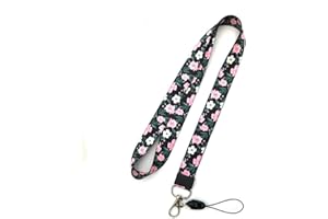 WLOT Courroie de Cou de Lanière, l'impression Recto-verso en Couleur et Idéale Pour Les Clés de Badge D'identification Mobiles Mp3 USB Holder(style 13)