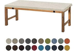 Aselbia Bankauflage Sitzkissen 100X30X5CM,Waschbare Rutschfestes Bankkissen Sitzauflage Bequeme Bankpolster für Bank, Fensterbank, Gartenmöbel, Terrasse, Drinnen,Beige