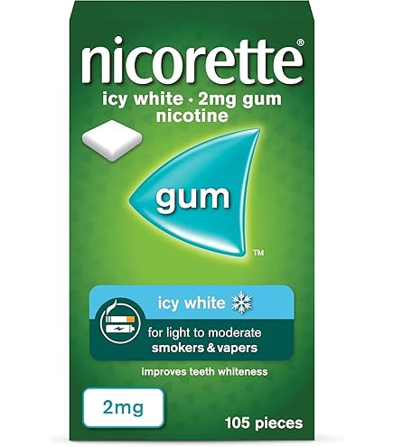 Nicorette 4mg Nicotine Gum, White Ice Mint Flavored Chewing Aid - 180 Count Australia