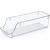 Turan Home Şeffaf İ&ccedil;ecek Buzdolabı ve Raf D&uuml;zenleyici Kutusu, K&uuml;&ccedil;&uuml;k 36x15x10 cm