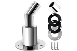 RUNYU Durch Rumpf Auspuff Hautanpassung, Edelstahl 316 Schiffsauspuff Rohrauspuff Schiffshardware Zubehör, 24mm Thru Hull Auspuff Montage, Standheizung Auspuff Boot für LKW Boot Auto