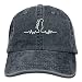 Produktbild Hoswee Unisex Kappe/Baseballkappe, Baseball Cap Bass Guitar Heartbeat 1 Men Snapback Casquettes Adjustable Baseball Cap