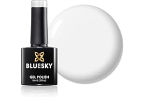 Bluesky Gel Nail Polish, Diamond White Cs61, Bright, Porcelain,White Long Lasting, Chip Resistant, 10 ml (Requires Drying Under UV LED Lamp)
