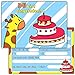 Produktbild Sophies Kartenwelt 10 Einladungskarten zum Kindergeburtstag "Giraffe"