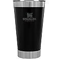 Stanley Classic Stay Chill Vacuum Insulated Pint Glass with Lid, 16oz Stainless Steel Beer Mug with Built-in Bottle Opener, Double Wall Rugged Metal Drinking Tumbler, Dishwasher Safe Insulated Cup