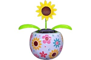 MEINDIN Solar Wackelfigur Auto, Auto-Armaturenbrett-Zubehör, tanzende Blume, Armaturenbrett-Dekoration, Heimtisch, Schreibtisch, Armaturenbrett, Auto-Dekoration, solarbetriebenes Ornament