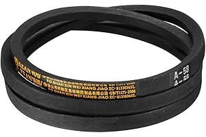 sourcing map A58 Courroies Trapézoïdales d'Entraînement 58" Longueur Intérieure 13mm Largeur 8mm Épais JIS Courroie de Transmission en Caoutchouc à Section A Standard