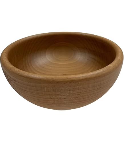 VolkskunstShop Saladier en bois d'olivier Diamètre 26-27 cm