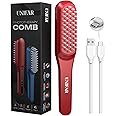 UNIFAR LED Hair Growth Comb – Red & Blue Light Therapy for Hair Fall Control & Scalp Treatment | Medical-Grade Electric Scalp Massager for Men & Women | Rechargeable, 120-Minute Usage | RED