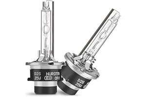 ‎NUROTA NUROTA D2S Xenon Brenner mit StVZO Zulassung - Anti-UV Scheinwerfer Lampe - 35W Weißlicht Scheinwerfer Auto Glühlampen 2 Stück