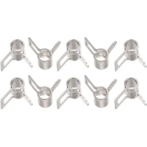 Lot De 50 Colliers De Serrage à Ressort Acier Inoxydable 304 - Double Fil - Pour Tuyaux 4.5-4.8 Mm - Fixation Robuste