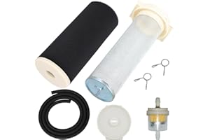 ZAMDOE Air Filter & Guide & END CAP Kit for Yamaha Warrior Raptor Wolverine 350 YFM 350 Grizzly 600 660 YFM600 YFM660 1987-2013 1UY-14458-01 1UY-14468-00 1UY-14451-00 1UY-14458-01-00