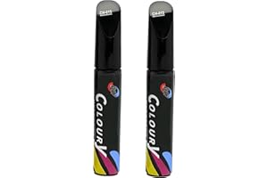 Thoquene 2 Pcs Auto Lackstift Schwarz Glänzend, Kratzer Reparatur Stift