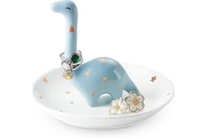 Titanape Dinosaur Ring Holder Trinket Dish - Gifts for Women Her Girls Birthday Christmas Engagement Ring Stand, Cute Jewellery Holder for Rings Bracelets Necklace Organizer