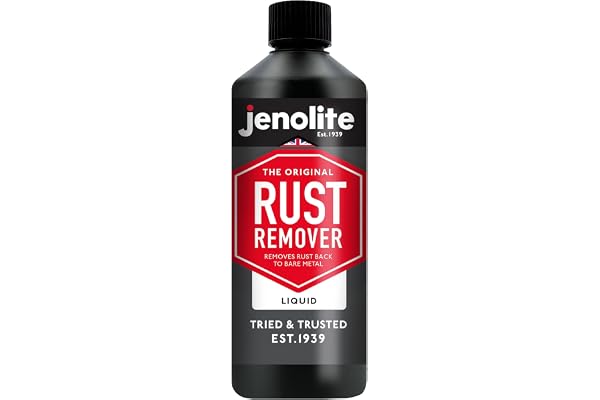 JENOLITE- liquide pour enlever la rouille. Pour le traitement rapide de la rouille, retour au métal nu. Contenu : 500 ml