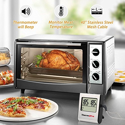 ThermoPro TP16 Digitales Bratenthermometer Ofenthermometer mit Timer für BBQ, Grill, Smoker - 2