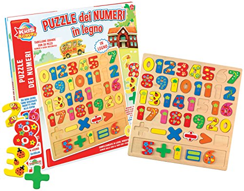 Preisvergleich Produktbild RS Toys Holz Puzzle Zahlen + Symbole Pz. 38 - Kinderspiele