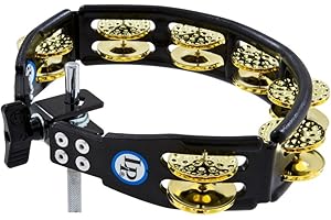 LP SUPPORT LP Latin Percussion Tambourin Cyclops schwarz montierbar Messingschellen zweireihig LP179
