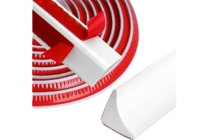 Bubuny Vinkellist köksbänkskiva trim 3 meter väggändlist självhäftande köksändlist kökslister, vit slutremsa 15 mm x 15 mm, flexibel silikon vattentät