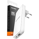 GALVANOX 20W Flat Charger - USB-C Power Supply Ultra Slim Foldable with USB-C and USB-A Fast Charger for iPhone 17 16 15 14 1