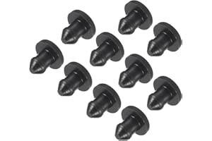 ‎QUARKZMAN QUARKZMAN Silikonstopfen Silikon Lochstopfen Gummistopfen Blindstopfen Flacher Typ Rund Stopfen Abdeckstopfen für Küchen Gummischotts, Dichtungsstopfen, 4 mm Durchmesser, Schwarz, 10 Stück