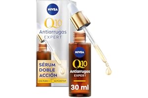 NIVEA Q10 Antiarrugas Expert Sérum Doble Acción (30 ml) - Sérum Facial Antiedad, Tecnología Antiglicación, Bloquea Daños por Azúcares - Piel Seca, Mixta, Normal - 30 ml