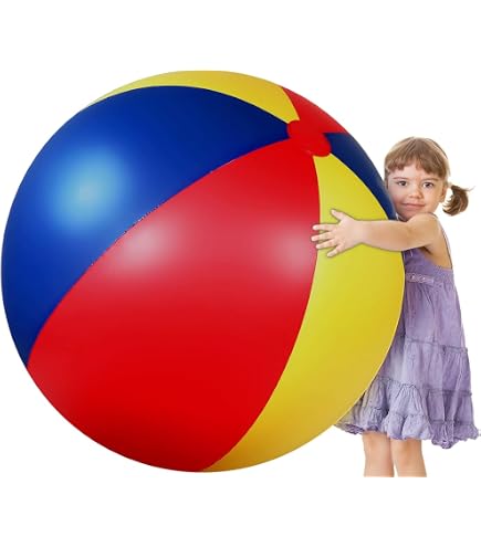 Ballon De Plage Intex 24 Pouces (60 Cm) - Multicolore, Gonflable, Pour Jeu En Extérieur, Piscine Ou Plage